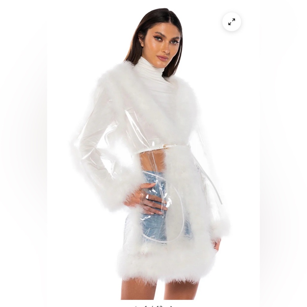HIT REWIND PVC FEATHER RAINCOAT - L